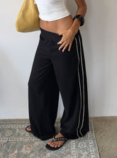 Ascenda Straight Leg Track Pant Black