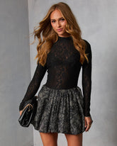 Sweet Rue Lace Top Mini Dress