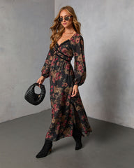 Peony Dust Printed Midi Dress