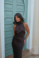 Vega Dress in Brown - Shipping/Envio 27/04 to 04/05