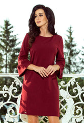 LBD Exclusive Burgundy Margot Shift Dress