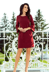 LBD Exclusive Burgundy Margot Shift Dress