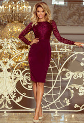 LBD Exclusive Burgundy Emma Cocktail Dress