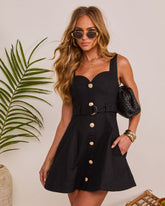 Nida Waist Belt Mini Dress