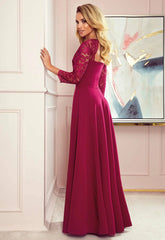 LBD Exclusive Burgundy Amber Maxi Dress