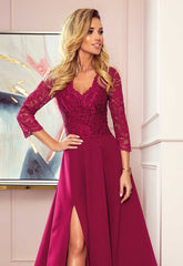LBD Exclusive Burgundy Amber Maxi Dress