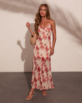 Petal Paradise Slip Floral Maxi Dress