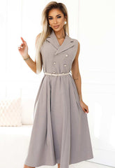LBD Exclusive Beige Becky Shirt Dress