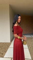 Toledo Dress in Terracota - Shipping from 27/04 to 04/05