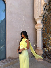 Triana Dress in Yellow