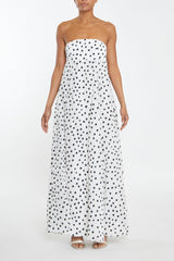 True Decadence White Aurelia Spot Maxi Dress
