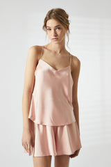True Decadence Dusty Pink Cami Short Pyjama Set