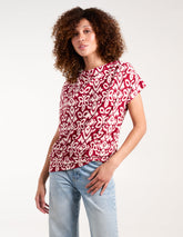 Cowl Neck Deep Hem Top