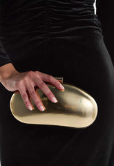 True Decadence Gold Molten Clutch