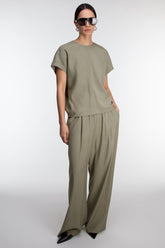 CRINKLED RAYON TOP