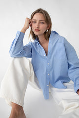 STRIPED COTTON POPLIN SHIRT