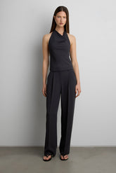 HALTER COWL NECK TOP