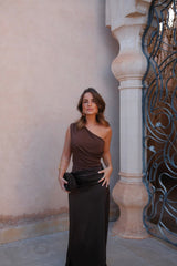 Amira Dress in Brown