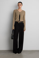CROPPED LONG SLEEVE CARDIGAN