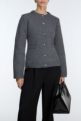 BUTTON UP CARDIGAN WITH POCKETS