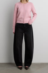 CLASSIC FIT CARDIGAN WITH COVERED BUTTONS