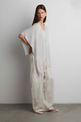 SHEER CARDIGAN WITH BUTTON FRONT