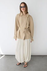 SHORT OVERSIZED TRENCH COAT