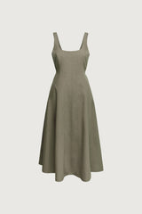SQUARE NECK MAXI DRESS