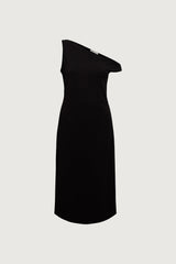 ASYMMETRIC ONE SHOULDER KNIT DRESS