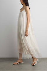 SHEER FLOWY MAXI DRESS