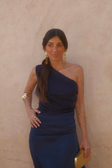 Amira Dress in Navy Blue