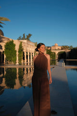 Paloma Dress in Brown