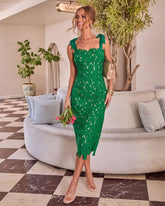 Warm Intentions Lace Midi Dress