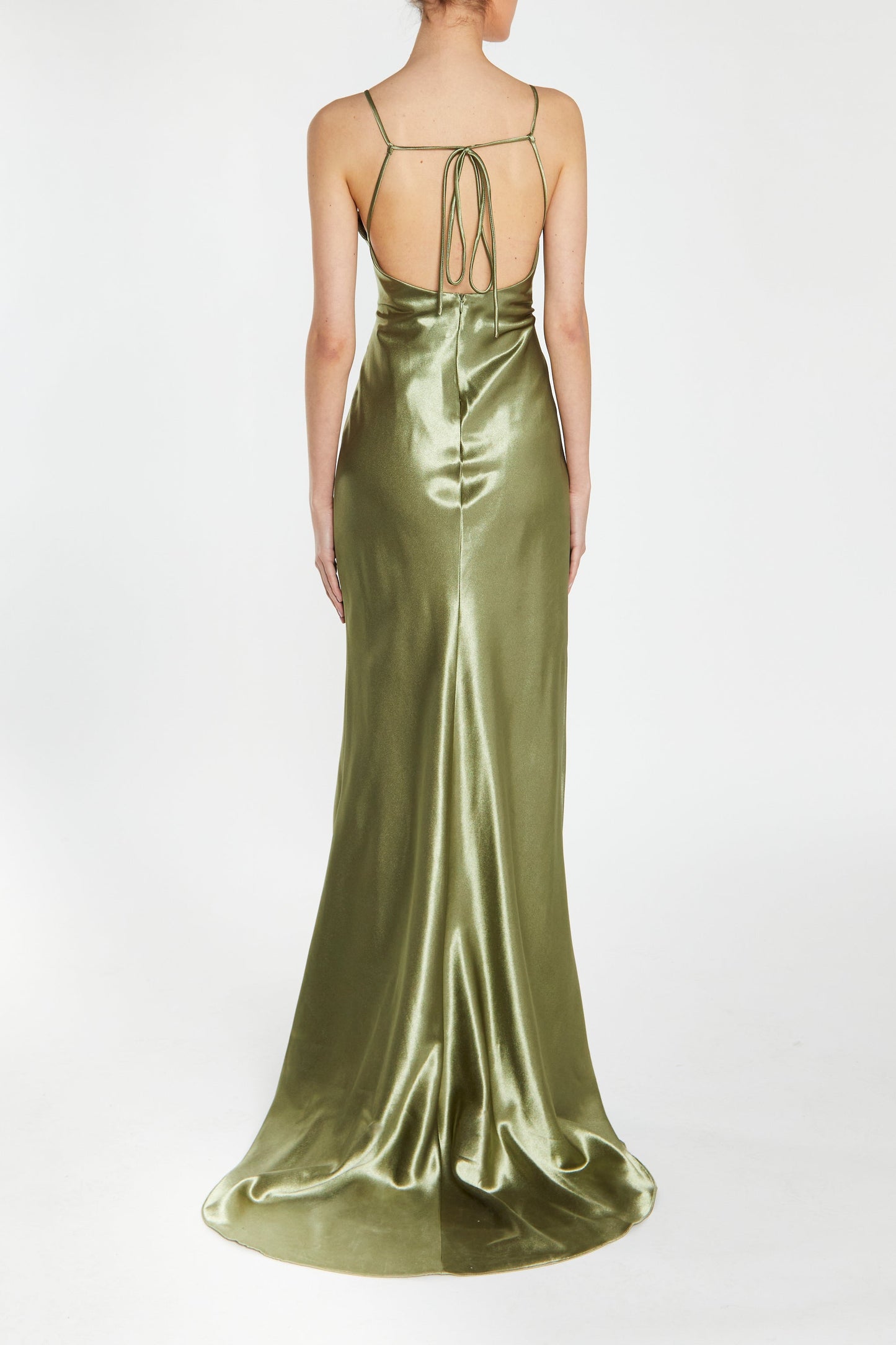 True Decadence Pippa Sage Green Bridesmaid Cowl-Neck Slip Dress