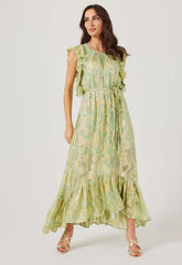 Samantha Jane Sage Hallie Jaquard Dress