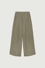 CRINKLED RAYON ELASTIC WAIST