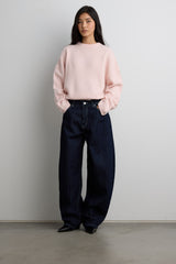 STRIPED BARREL LEG PANT
