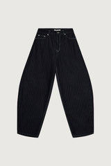 STRIPED BARREL LEG PANT