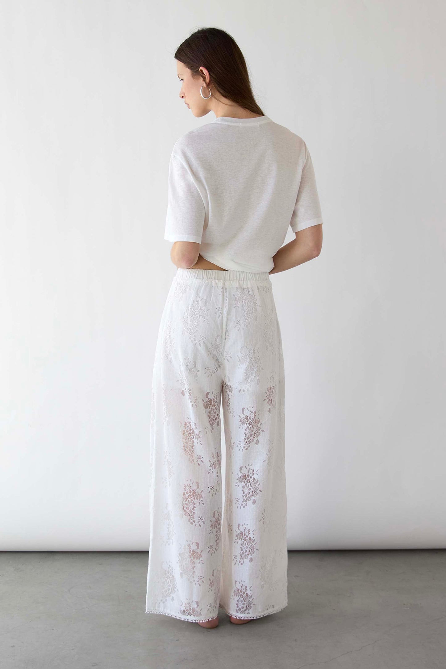 LACE WIDE LEG PANT