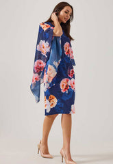 Samantha Jane Blue Rosalia Cocktail Dress