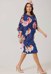 Samantha Jane Blue Rosalia Cocktail Dress