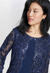 Gina Bacconi Yasmina Mock Jacket Dress