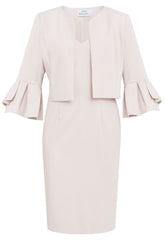 Gina Bacconi Rose Melissa Crepe Dress And Jacket