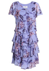 Gina Bacconi Perri Mollie Chiffon Dress with Beaded Edge