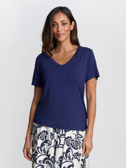 Gina Bacconi Navy Drew Navy T-Shirt