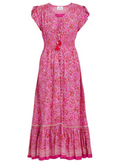 Gina Bacconi Pink Gabi Button Down Dress