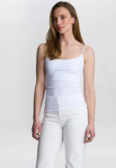 Gina Bacconi Vest With Bra Shelf in White