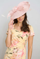 Gina Bacconi Yellow Trish Floral Print Dress