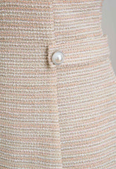 Gina Bacconi PINK Nara Boucle A Line Dress
