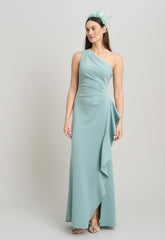 Gina Bacconi SAGE Darby One Shoulder Frill Dress